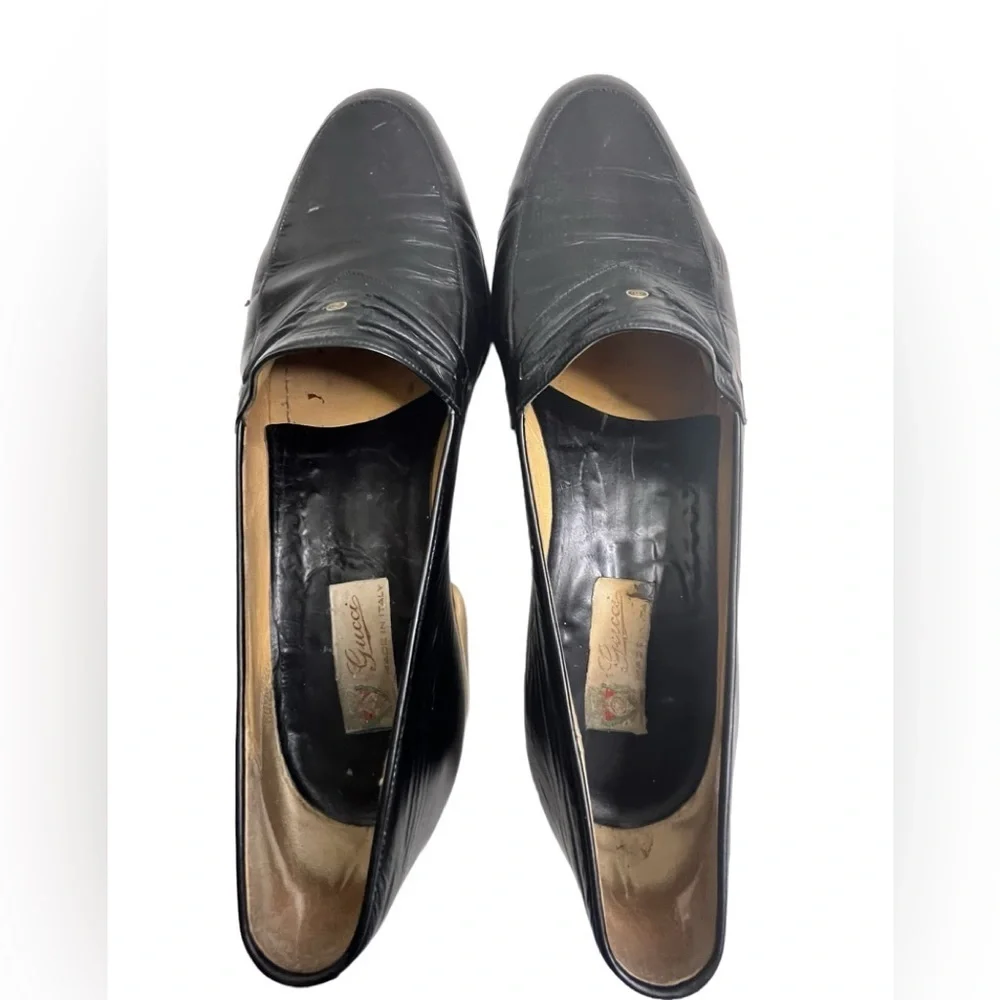 Gucci Men's Black Loafers size 43.5